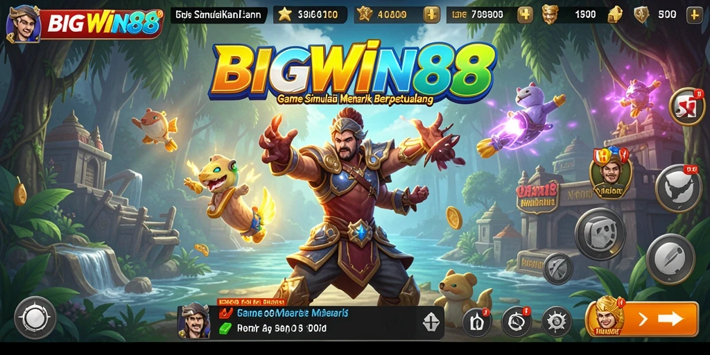 Tampilan interaktif dari gameplay <strong>BIGWIN88</strong> yang memikat dan mendebarkan.