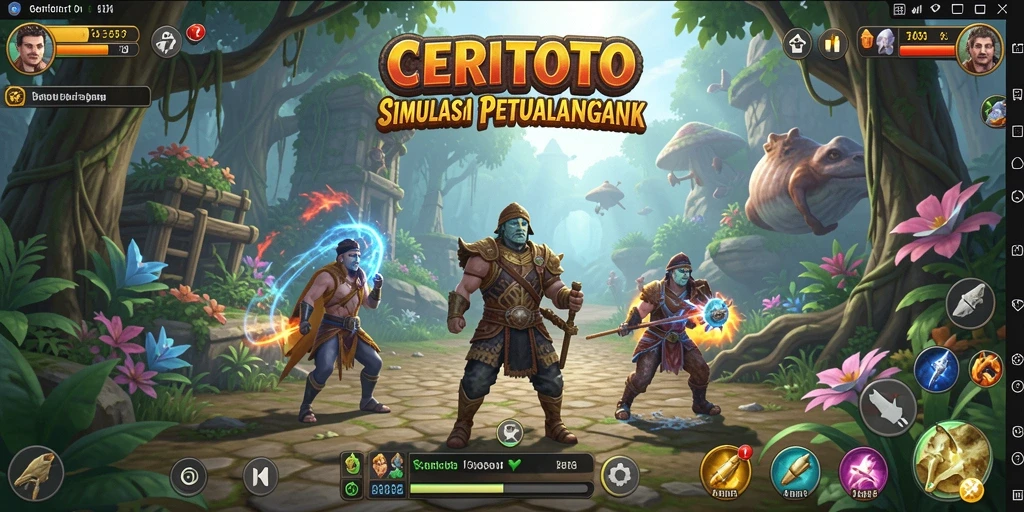 Tampilan menarik dari gameplay CERITOTO yang penuh petualangan.