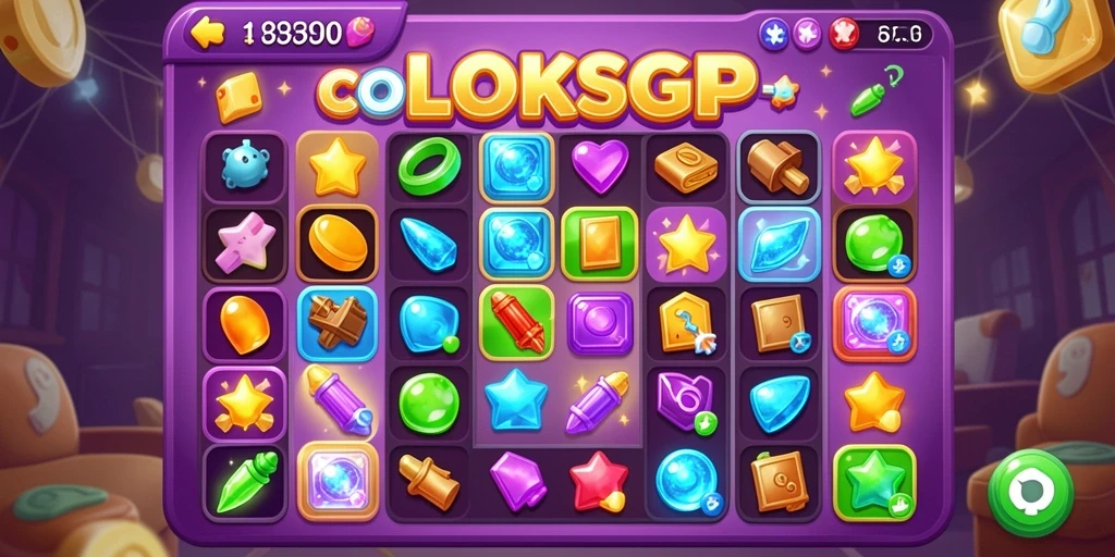 Tampilan gameplay COLOKSGP yang penuh warna dan menarik.