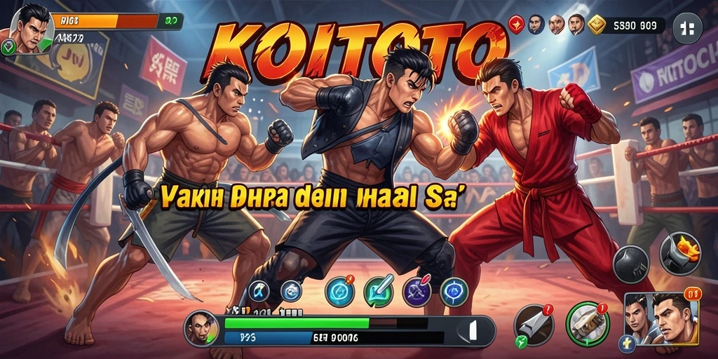 Tampilan gameplay KOITOTO yang mendebarkan dan seru.