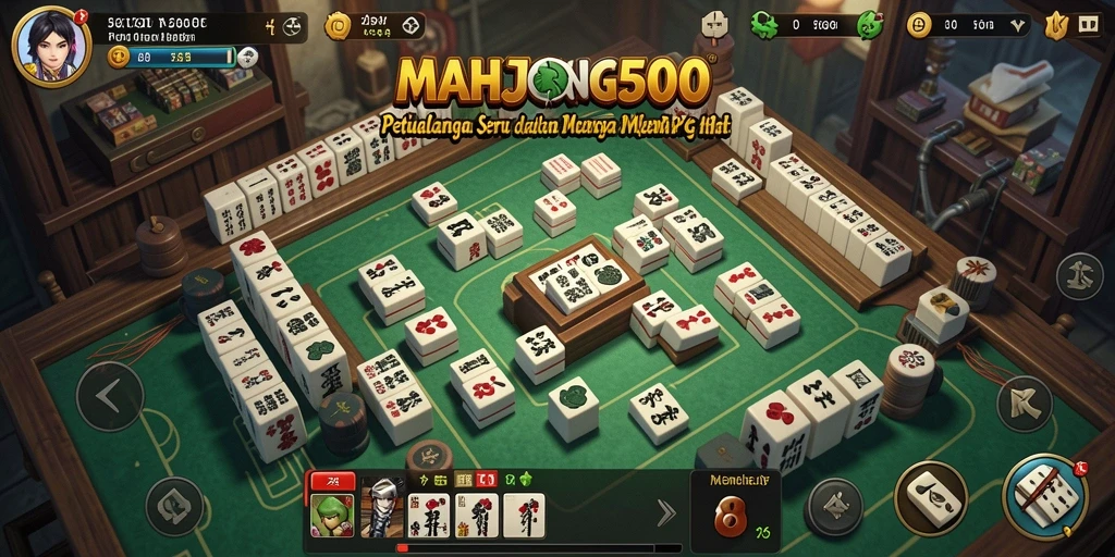 Tangkapan layar gameplay <strong>MAHJONG500</strong> yang menunjukkan aksi pertempuran seru di dunia MMORPG.
