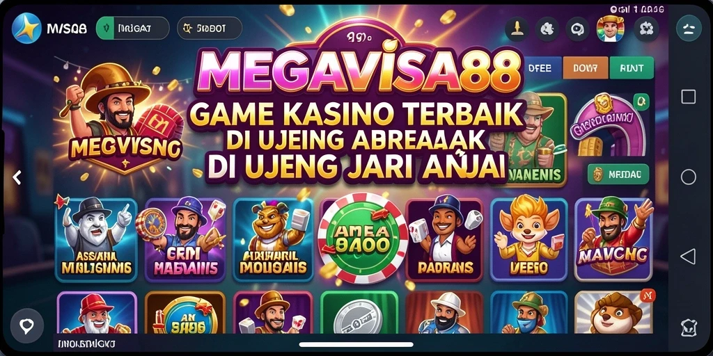 Tampilan menarik dari gameplay kasino MEGAVISA88.