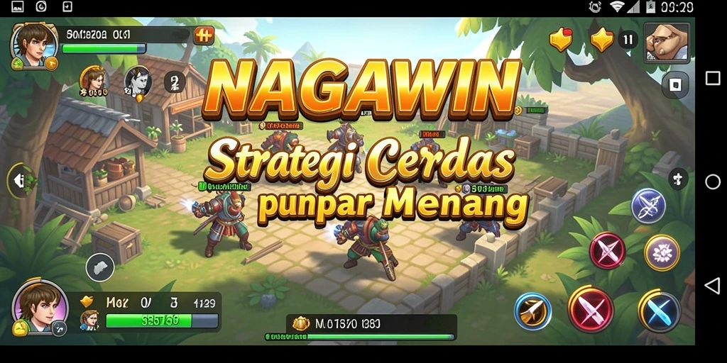 Tampilan seru gameplay NAGAWIN dengan strategi mendalam.