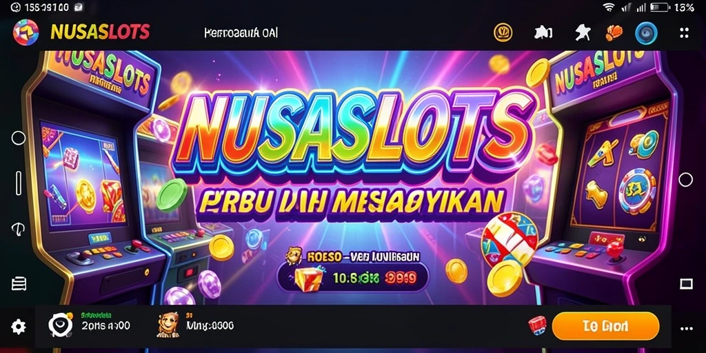Tampilan gameplay seru NUSASLOTS dengan berbagai tema slots.