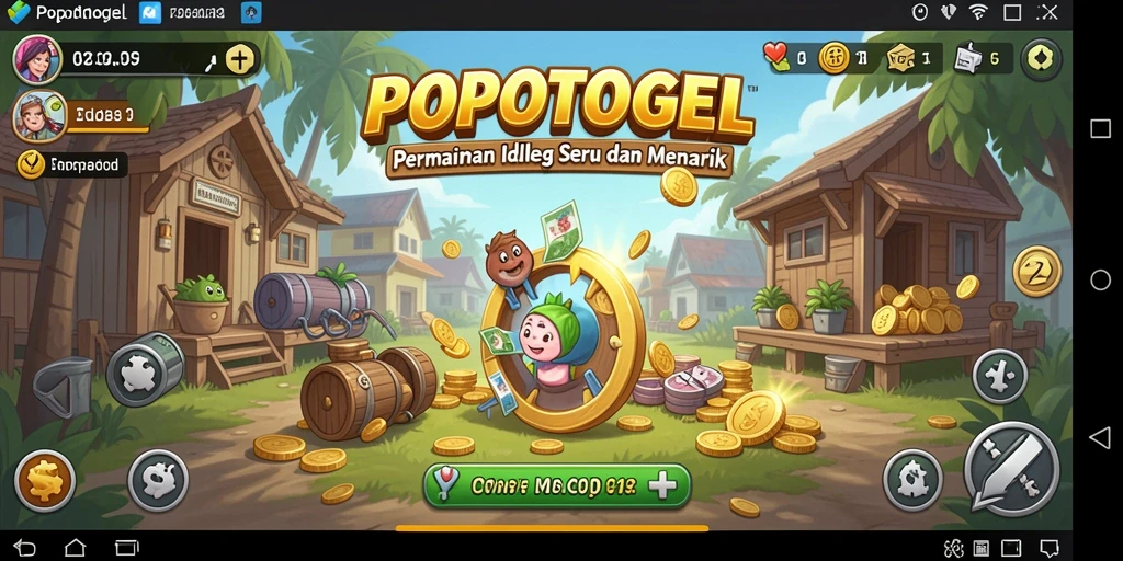 Tampilan permainan <strong>POPOTOGEL</strong> menampilkan karakter-karakter lucu dalam suasana yang ceria.