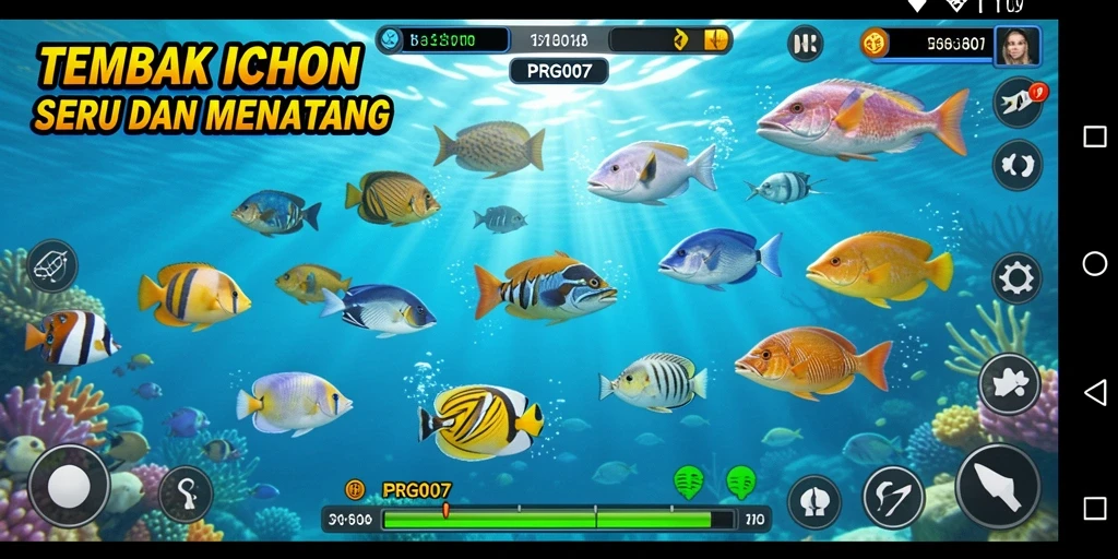 Gameplay seru dengan beragam ikan yang menunggu untuk ditangkap.