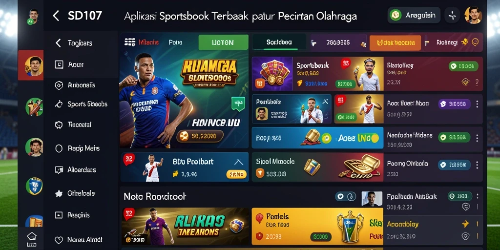 Tampilan gameplay Sportsbook yang menyenangkan dan interaktif.